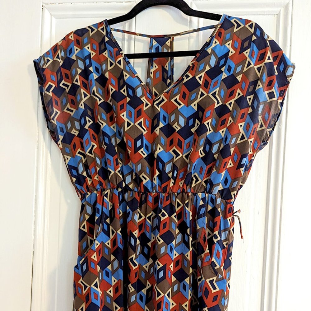 Ya Los Angeles Dress, Red/Multicolored, Large (Modcloth)